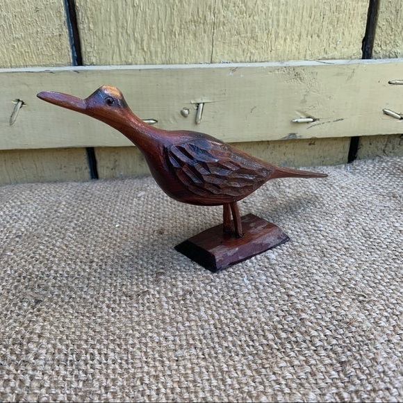 Vintage Carved Wooden Coastal Bird Mid Century - Picture 1 of 4